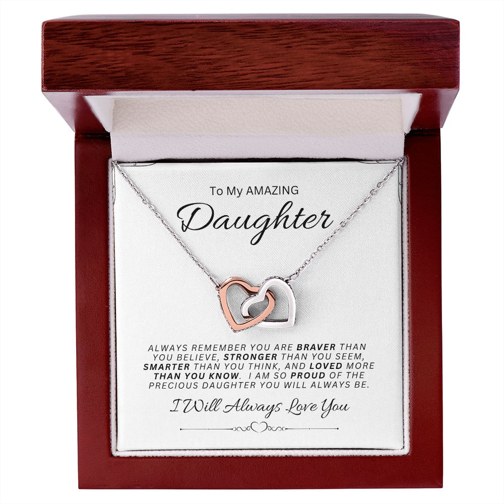 Daughter l Interlocking Hearts Necklace