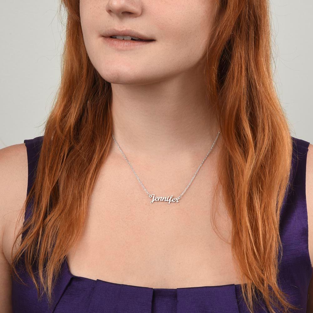 Bonus daughter -- Personalized Name Necklace