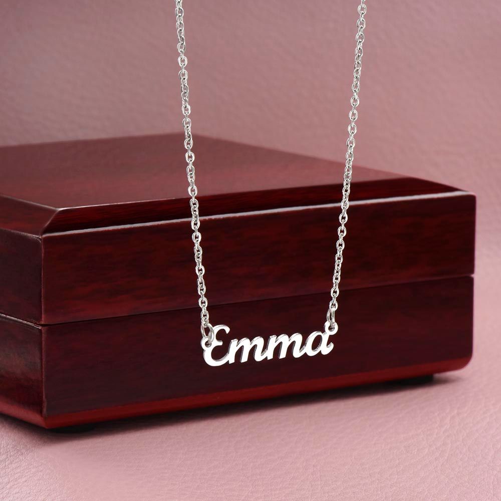 Bonus daughter -- Personalized Name Necklace