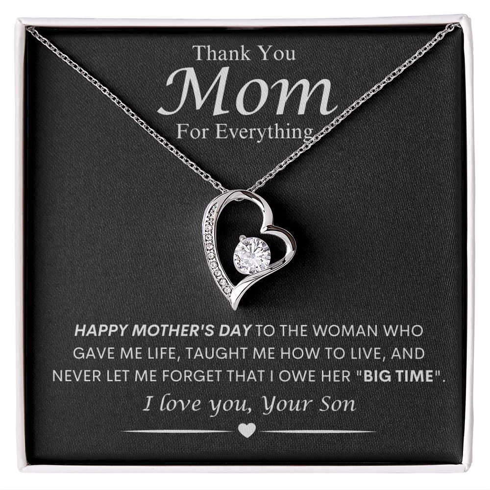 Mom from Son Forever Love Necklace