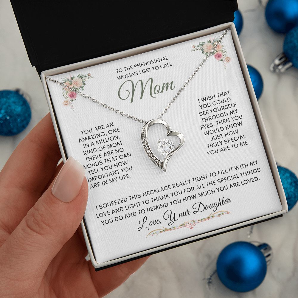 Mom From Daughter Forever Love Necklace