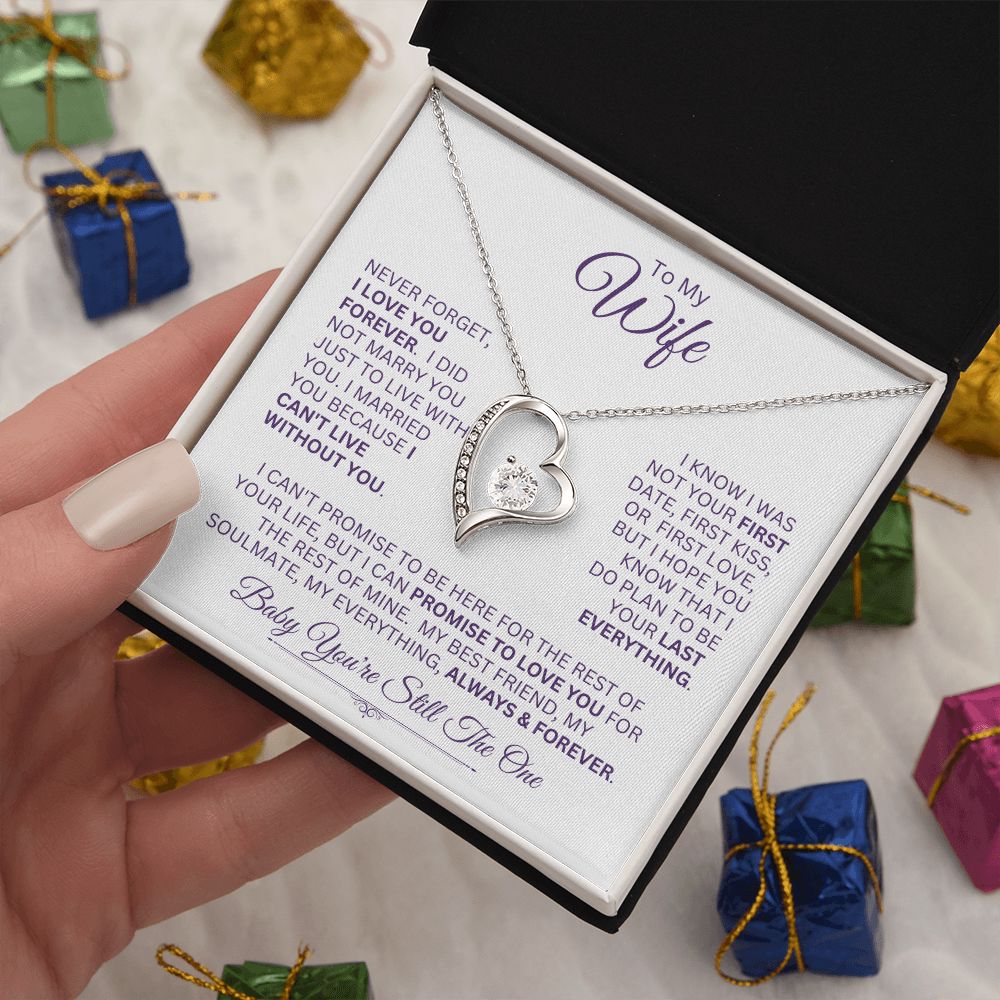 Wife You're My Always & Forever -- Forever Love Necklace