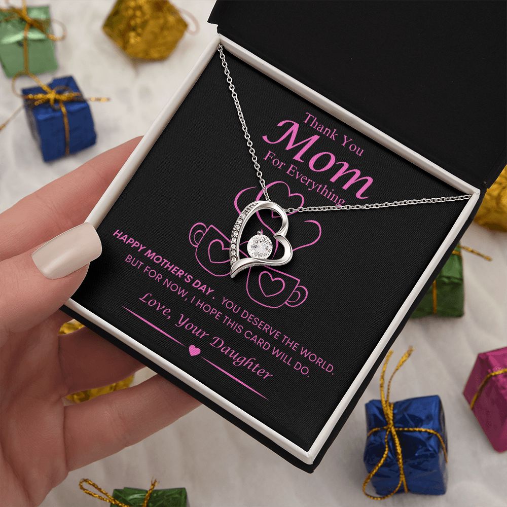Mom From Daughter Forever Love Necklace