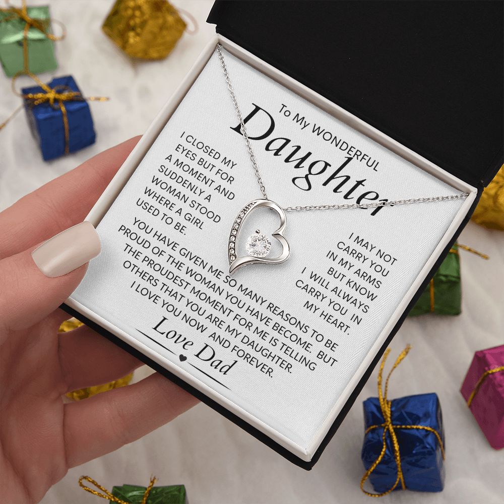 Daughter From Dad Forever Love Necklace