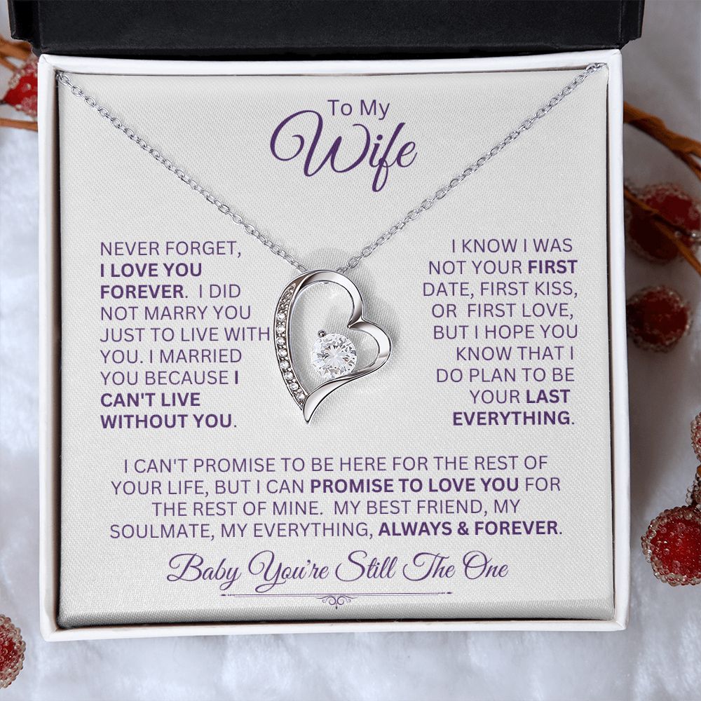 Wife You're My Always & Forever -- Forever Love Necklace