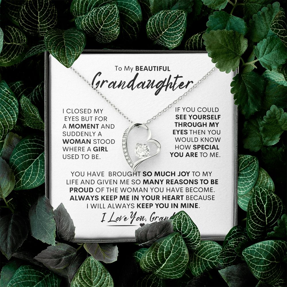Grandaughter from Grandpa -- Forever Love Necklace