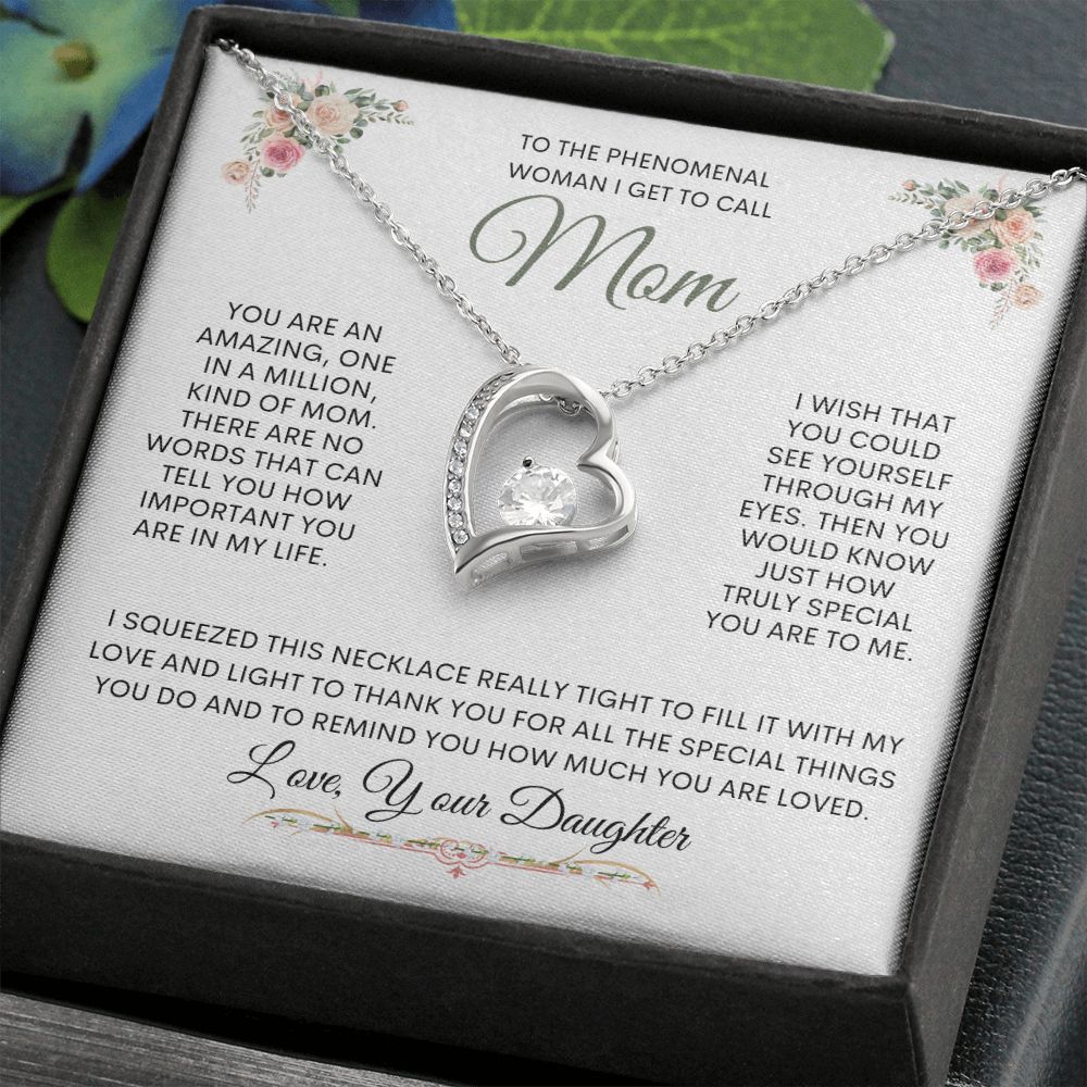 Mom From Daughter Forever Love Necklace