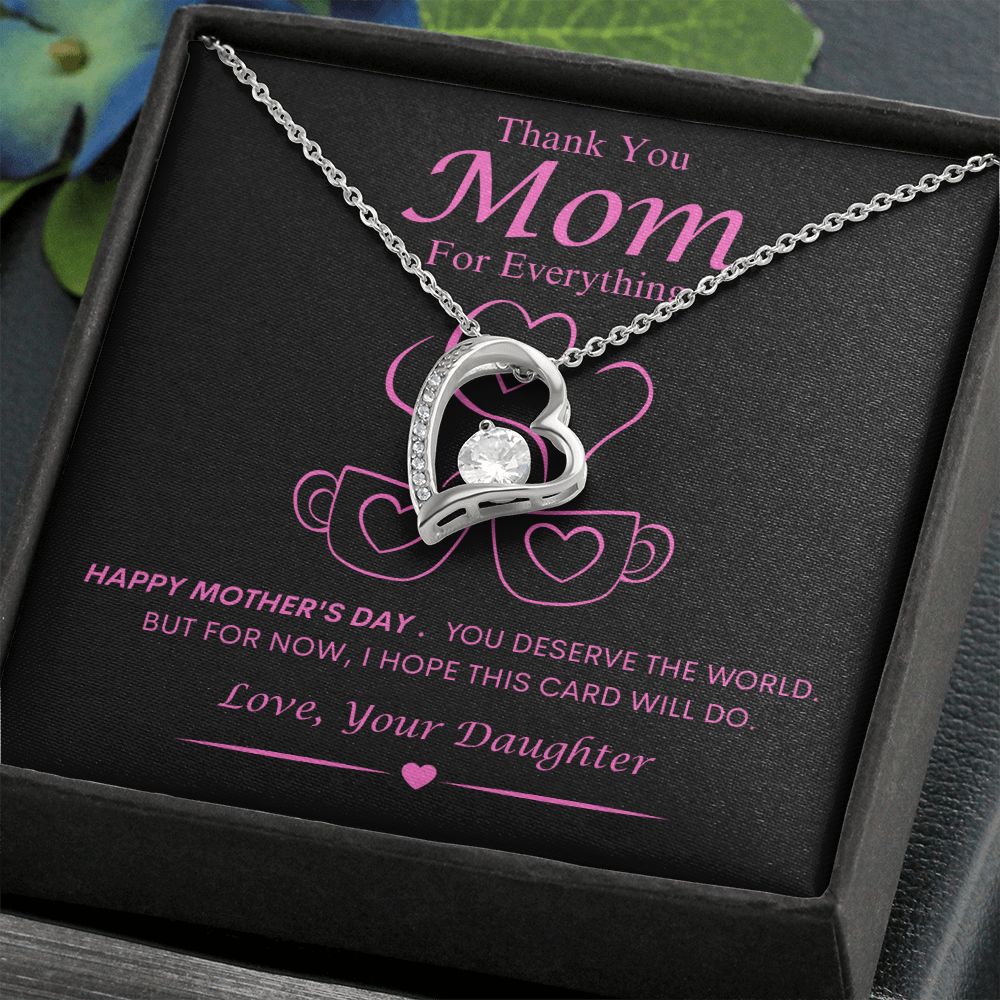Mom From Daughter Forever Love Necklace