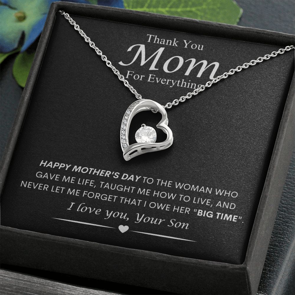 Mom from Son Forever Love Necklace