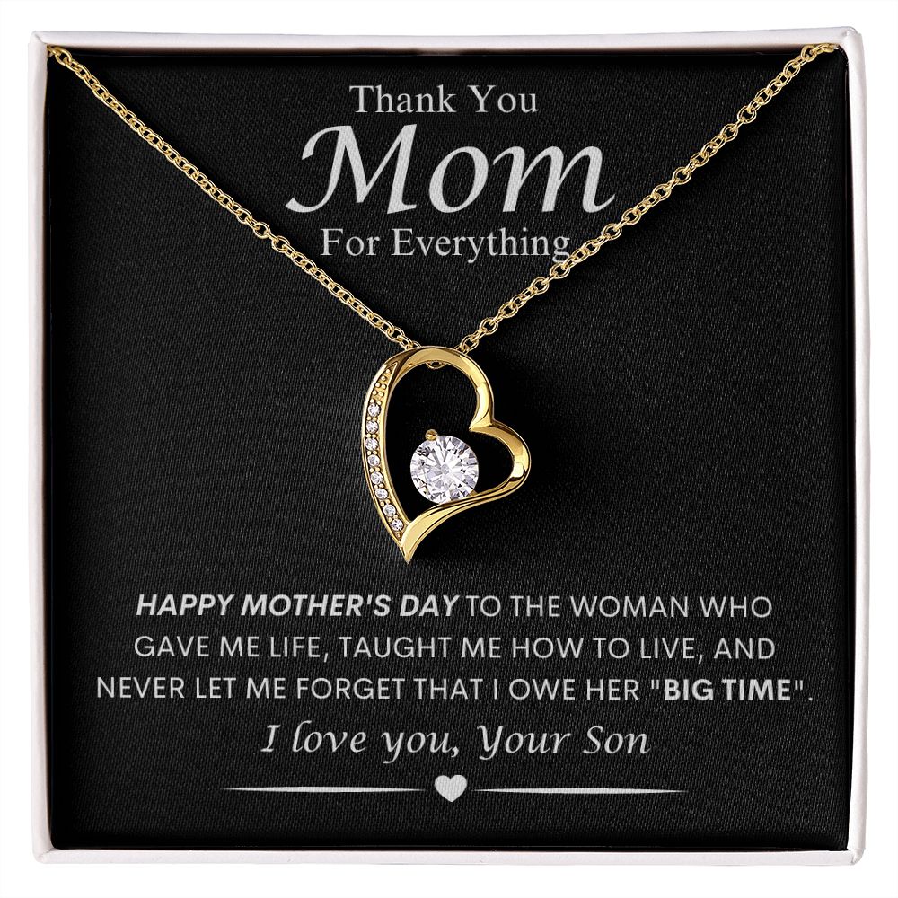 Mom from Son Forever Love Necklace