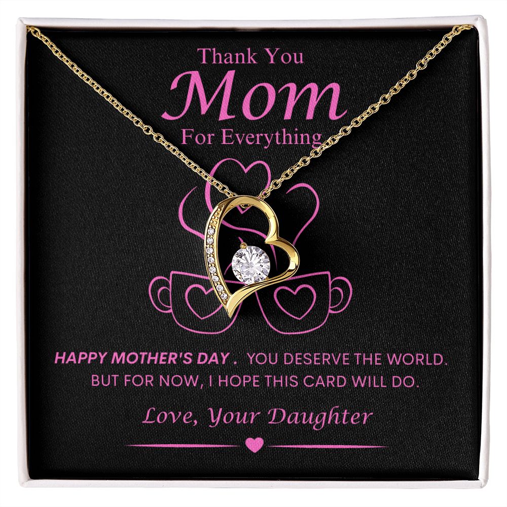 Mom From Daughter Forever Love Necklace