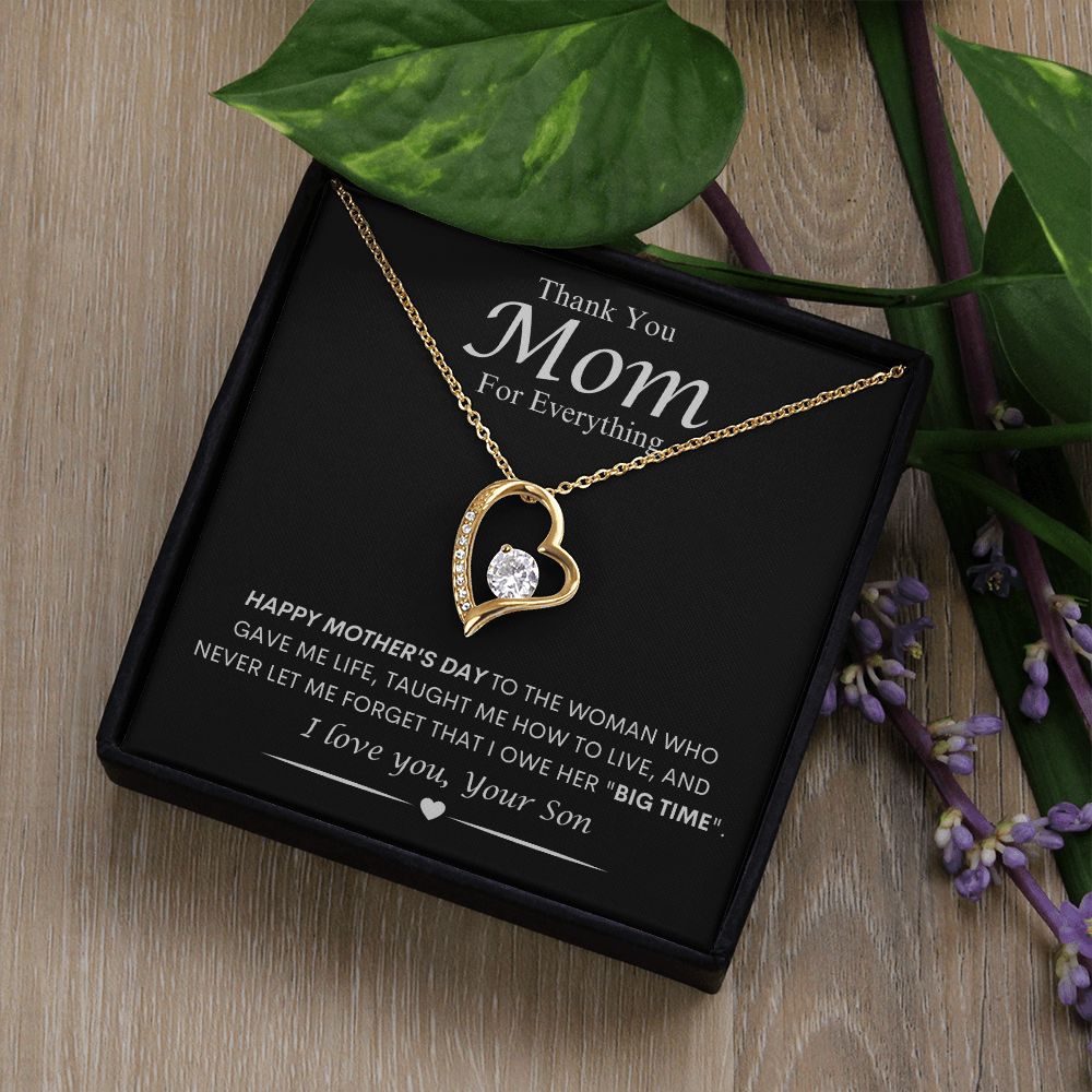 Mom from Son Forever Love Necklace