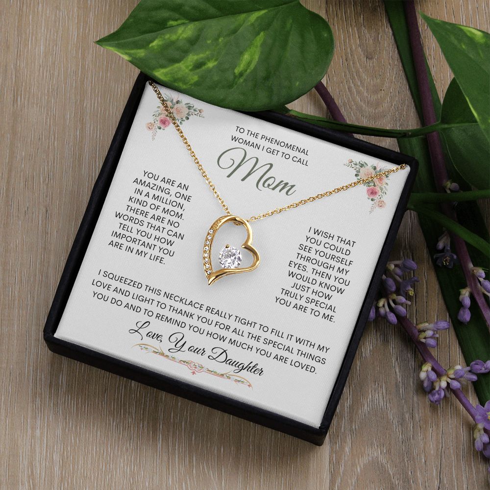 Mom From Daughter Forever Love Necklace