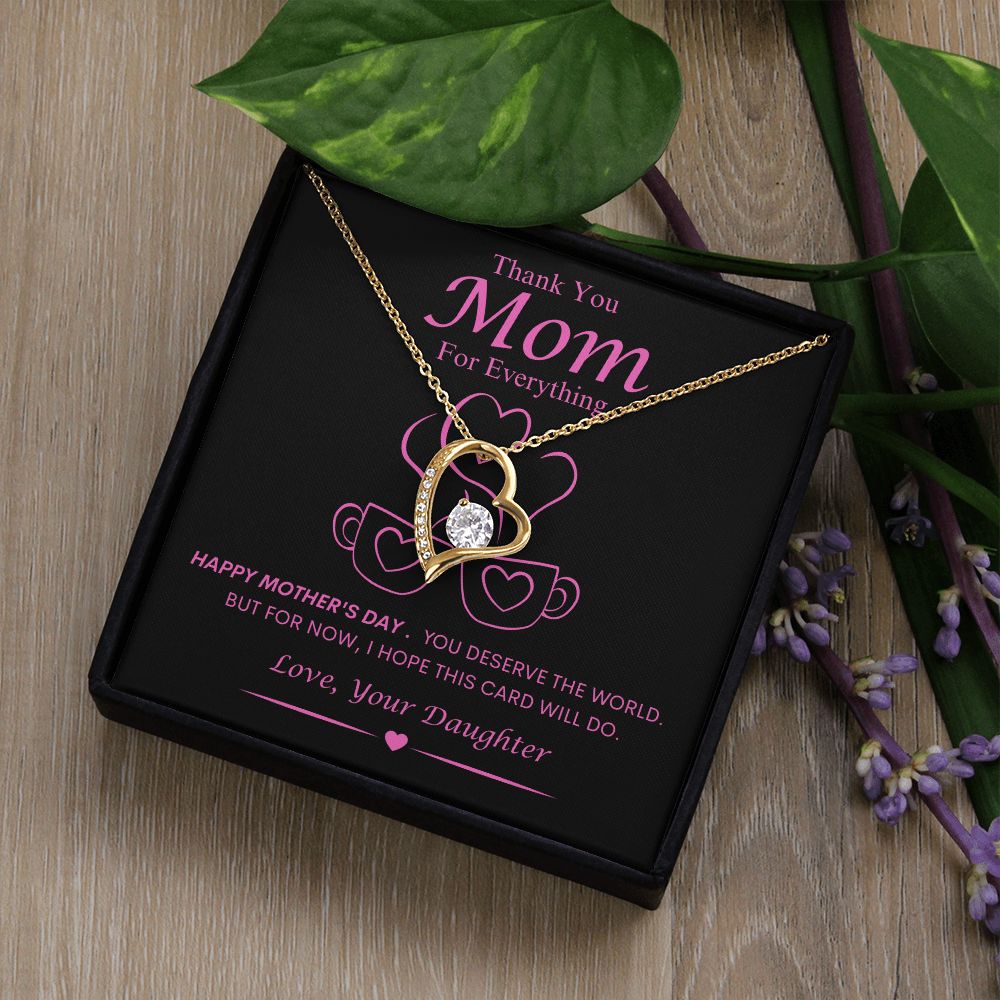 Mom From Daughter Forever Love Necklace