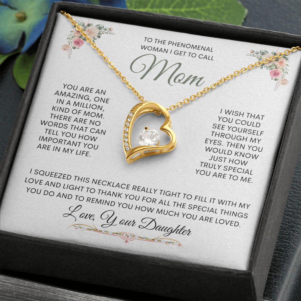 Mom From Daughter Forever Love Necklace