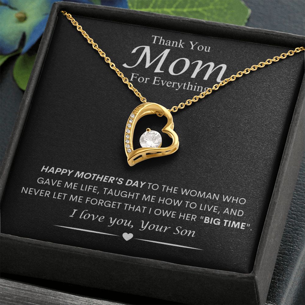 Mom from Son Forever Love Necklace