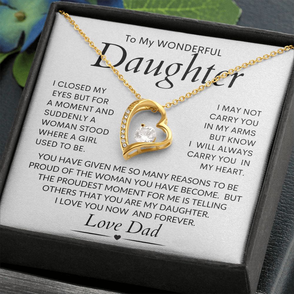 Daughter From Dad Forever Love Necklace