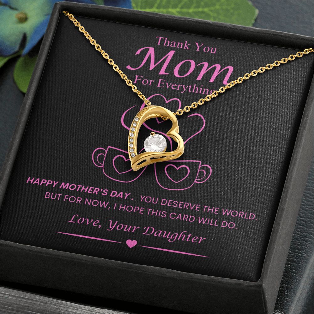 Mom From Daughter Forever Love Necklace