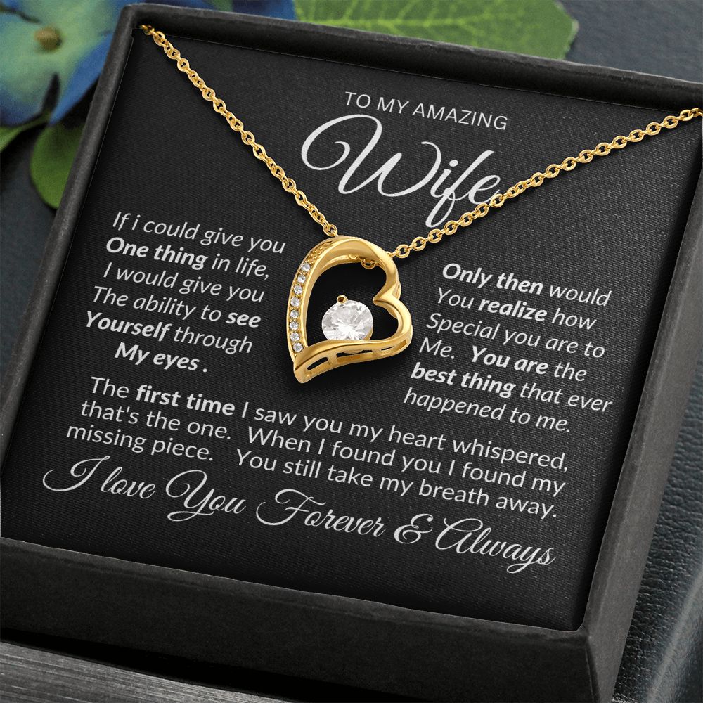 Wife You Still Take My Breath Away -- Forever Love Necklace