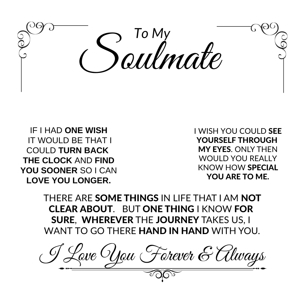Soulmate If I Had One Wish -- Love Knot Necklace