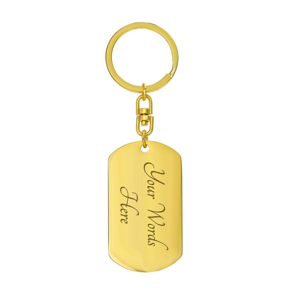 Grandpa, My Superhero / Dog Tag Keychain