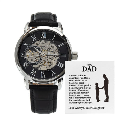 Dad, I Will Always Be Your Little Girl / Openwork Watch
