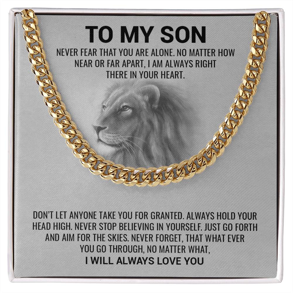 Son, I Will Always Love You / Cuban Link Chain Necklace