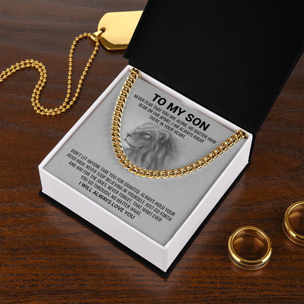 Son, I Will Always Love You / Cuban Link Chain Necklace