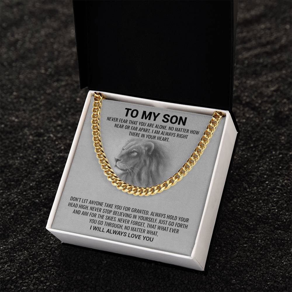 Son, I Will Always Love You / Cuban Link Chain Necklace