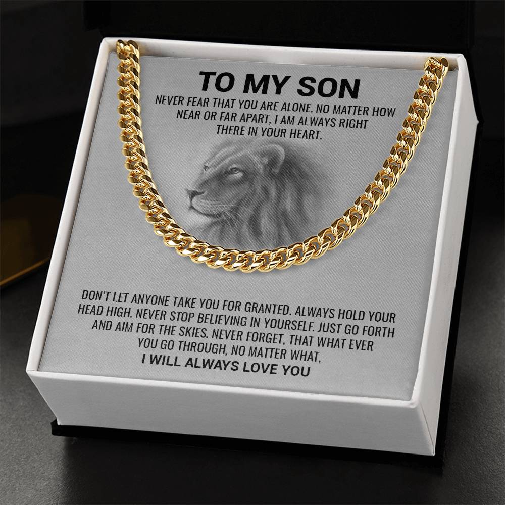 Son, I Will Always Love You / Cuban Link Chain Necklace