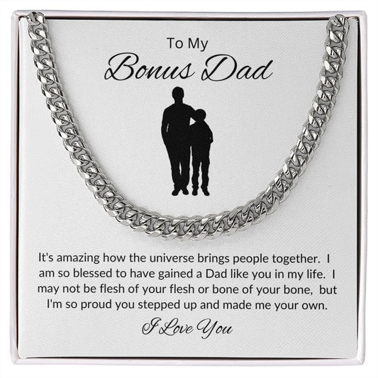 Bonus Dad from Your Other Son / Cuban Link Chain Necklace