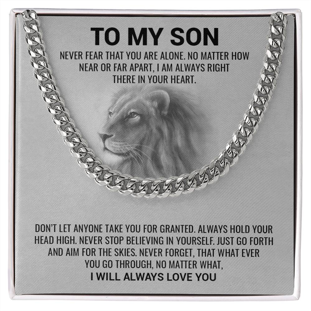 Son, I Will Always Love You / Cuban Link Chain Necklace