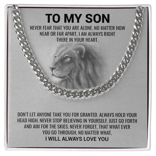 Son, I Will Always Love You / Cuban Link Chain Necklace