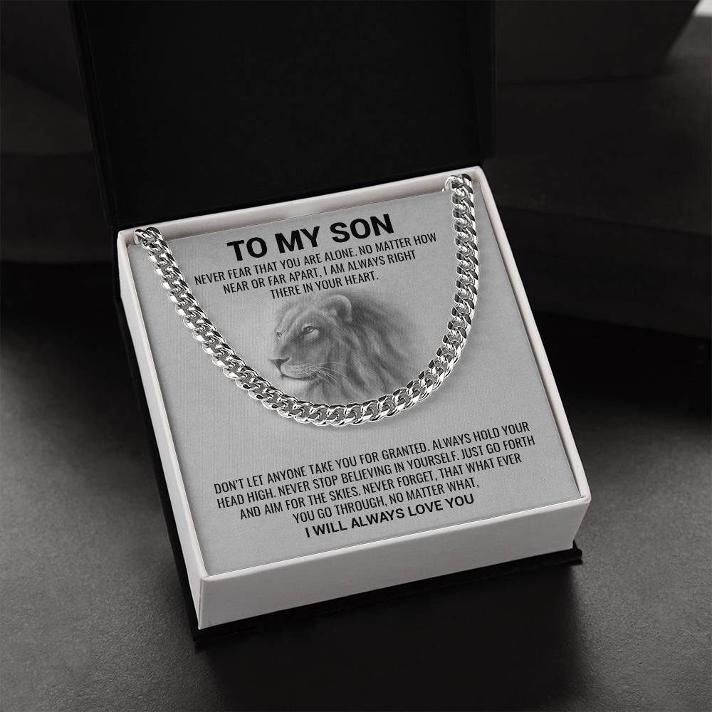 Son, I Will Always Love You / Cuban Link Chain Necklace