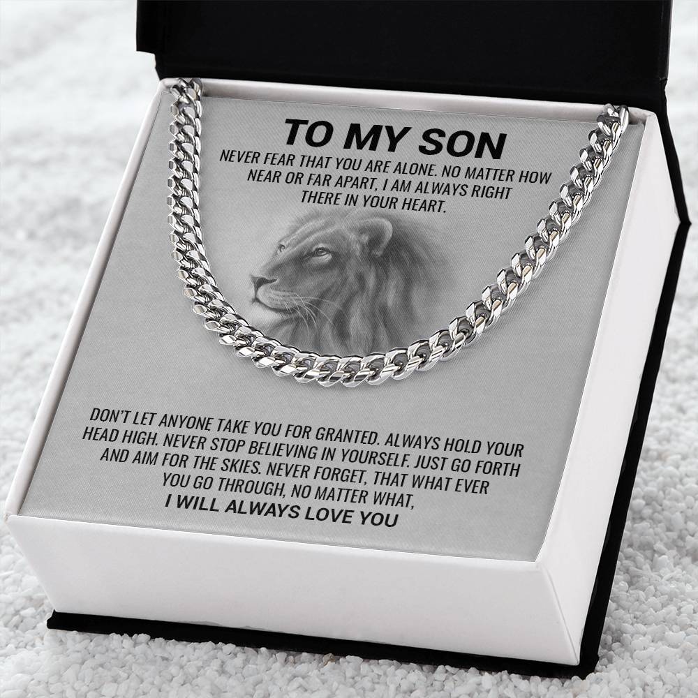 Son, I Will Always Love You / Cuban Link Chain Necklace