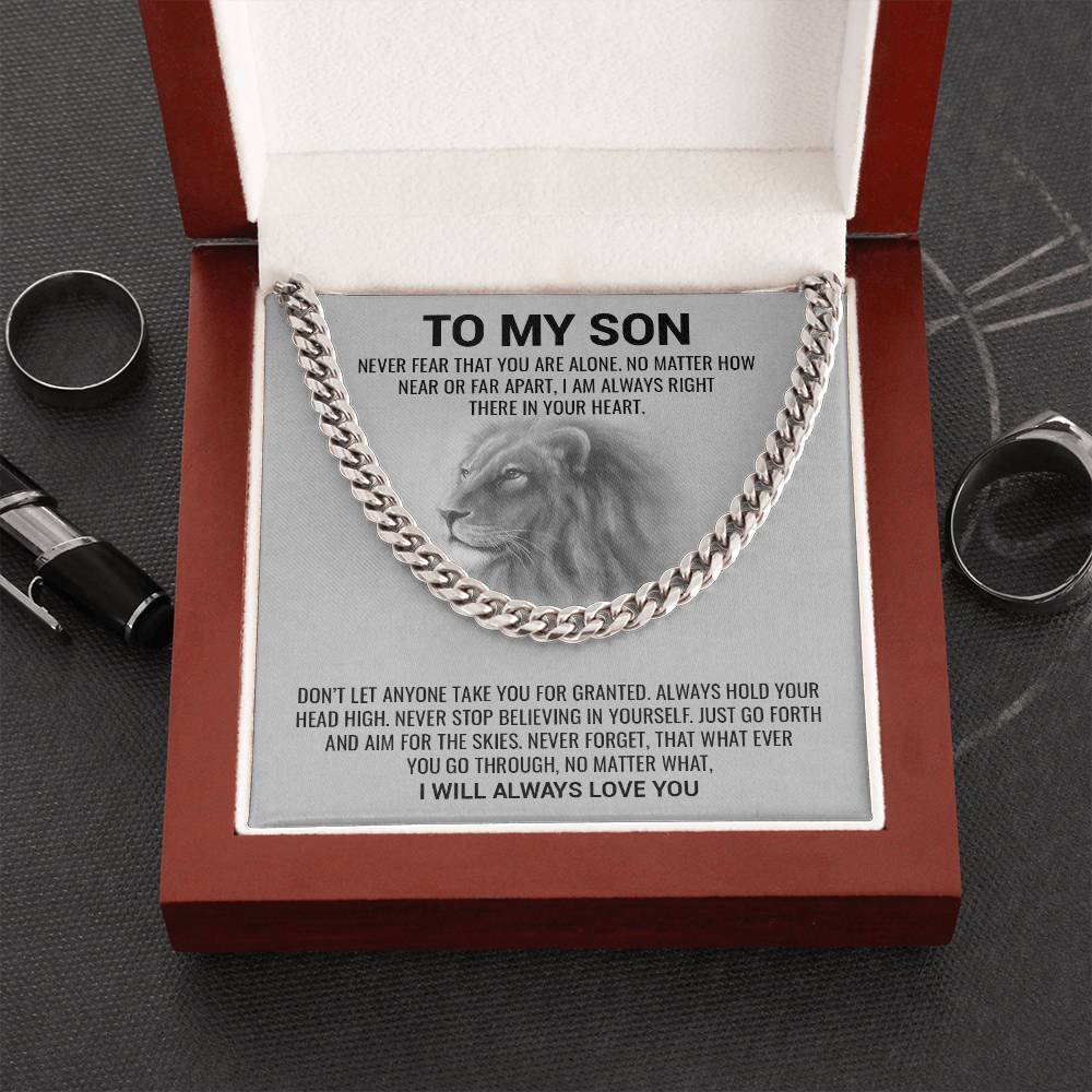 Son, I Will Always Love You / Cuban Link Chain Necklace