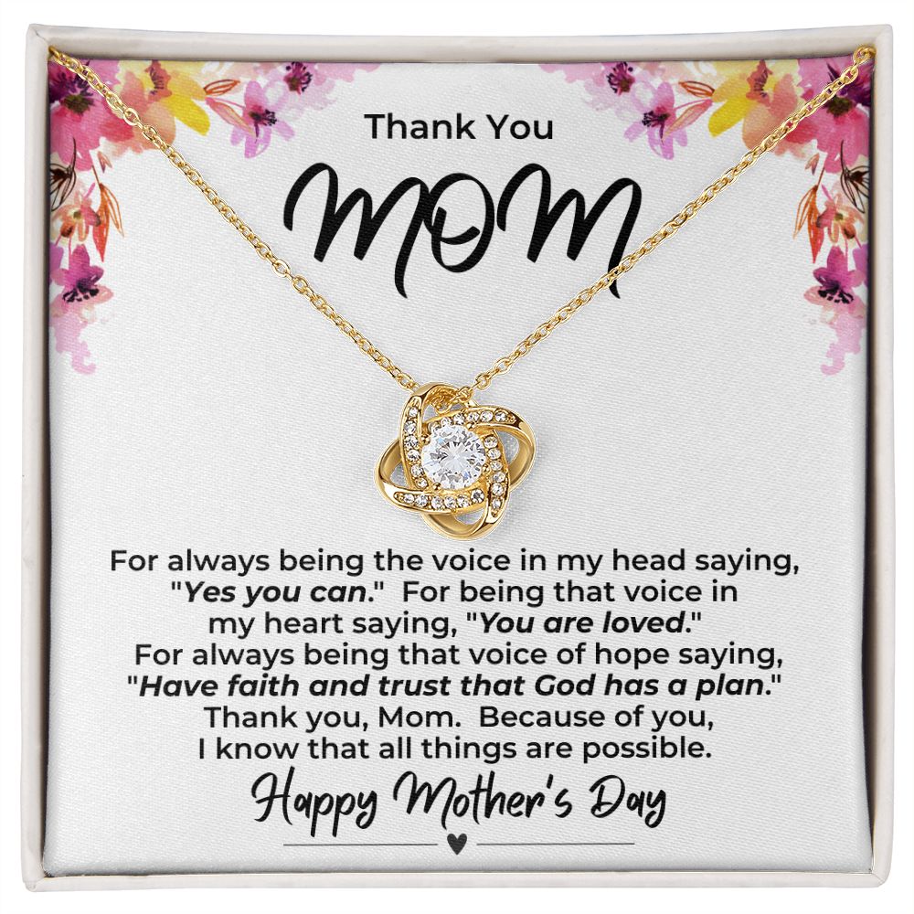 Love Knot for Mom Necklace