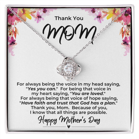 Love Knot for Mom Necklace