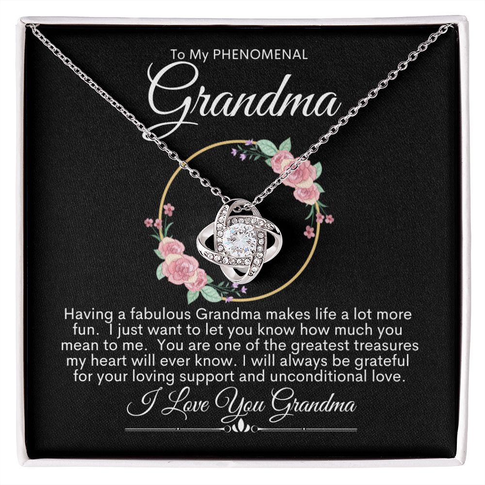 Grandma You Are Fabulous l  Love Knot Necklace