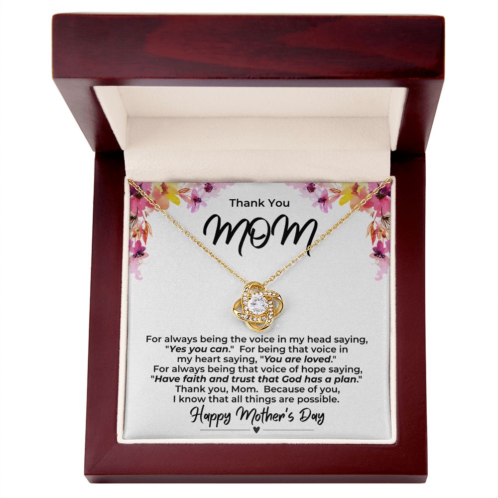 Love Knot for Mom Necklace