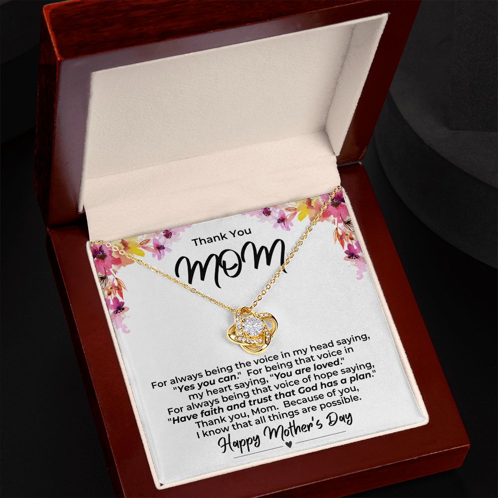 Love Knot for Mom Necklace