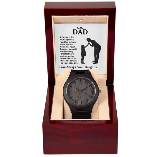 Dad You're My Greatest Hero / Wooden Watch