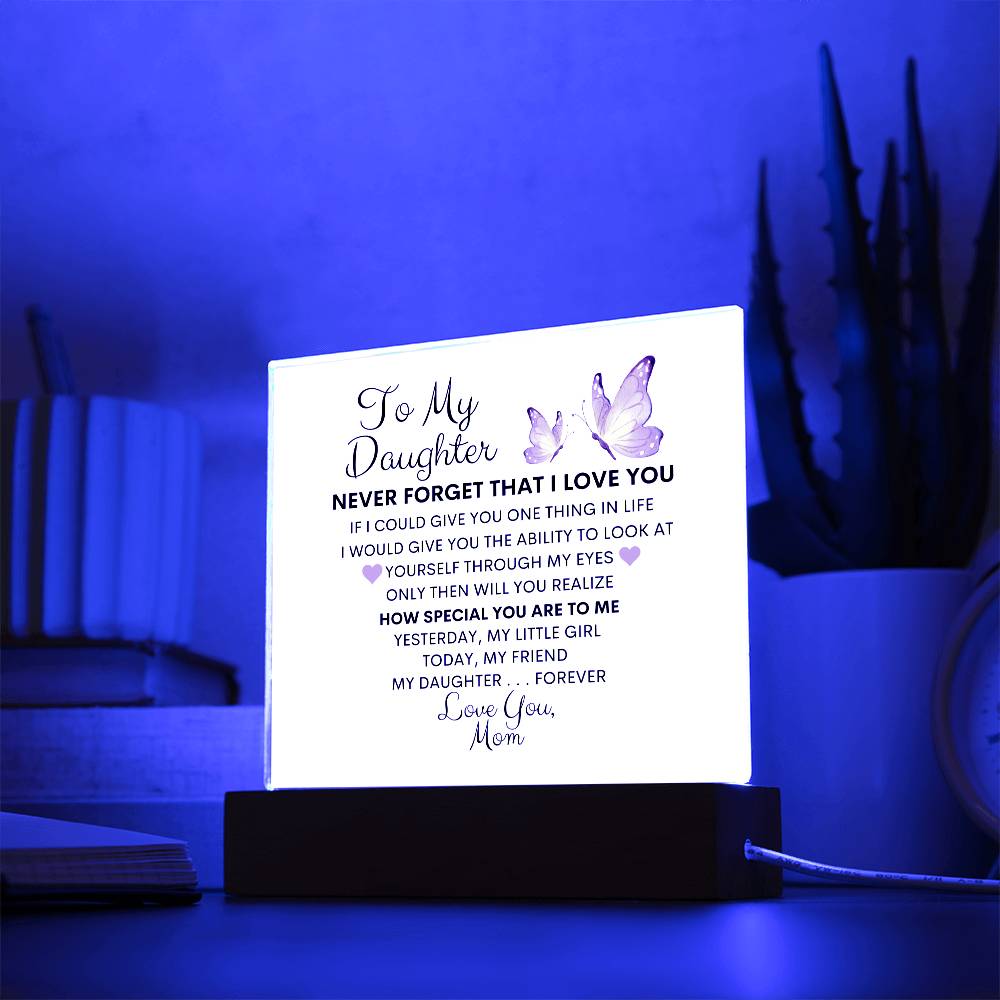 To My Daughter, My Friend   I  Acrylic Plaque