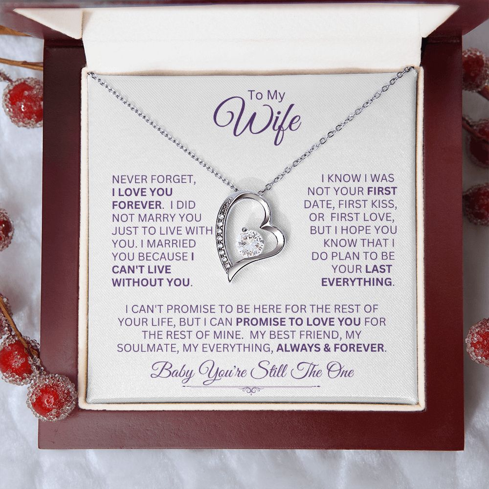 Wife You're My Always & Forever -- Forever Love Necklace
