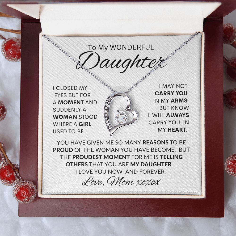 DAUGHTER from MOM, FOREVER LOVE NECKLACE