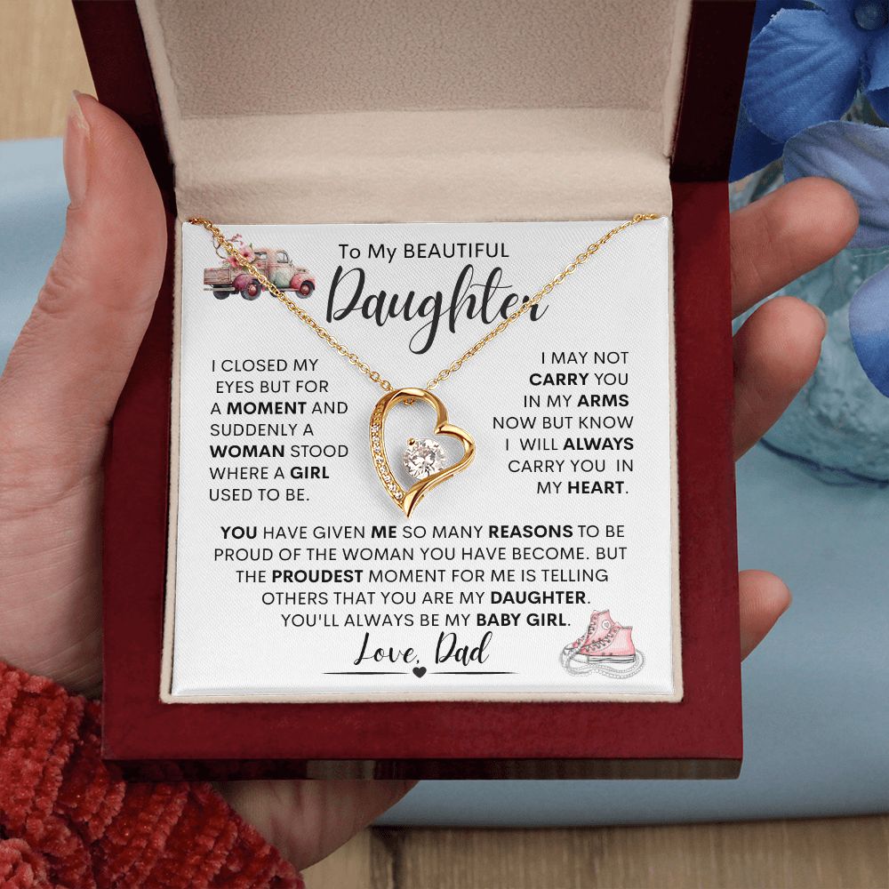 Daughter from Dad l  Forever Love Necklace