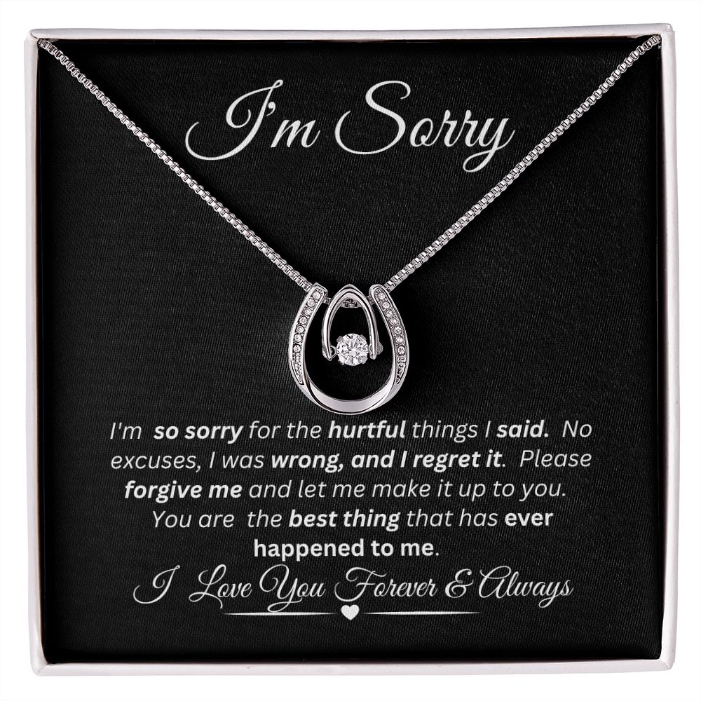 Lucky in Love - I'm Sorry / Love Knot Necklace