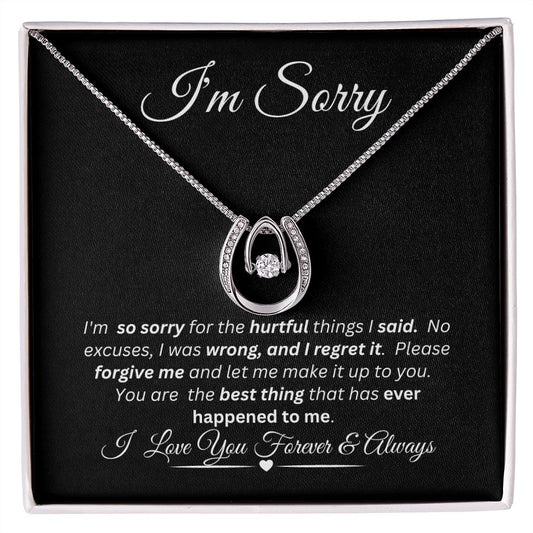 Lucky in Love - I'm Sorry / Love Knot Necklace