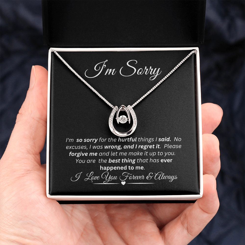 Lucky in Love - I'm Sorry / Love Knot Necklace