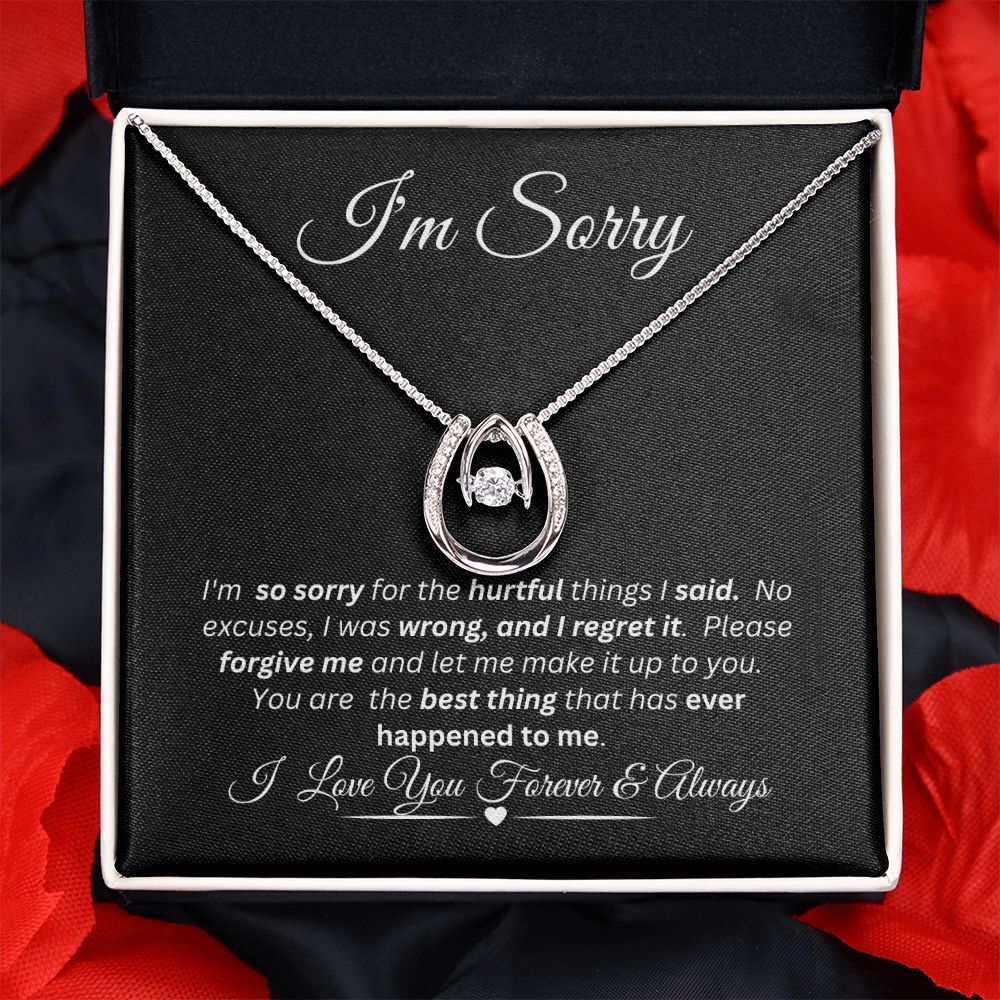 Lucky in Love - I'm Sorry / Love Knot Necklace